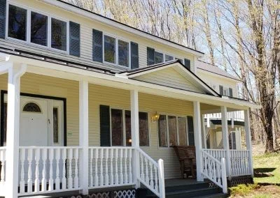 Custom seamless gutters installed on a residential property in Middlebury VT — The Gutter Guys