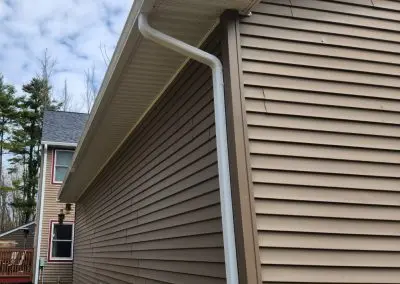 Custom seamless gutter system installed on a Vermont home — Addison County